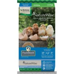 Nutrena NatureWise Chick Starter Grower Medicated 18% Protein Crumbles Poultry Feed