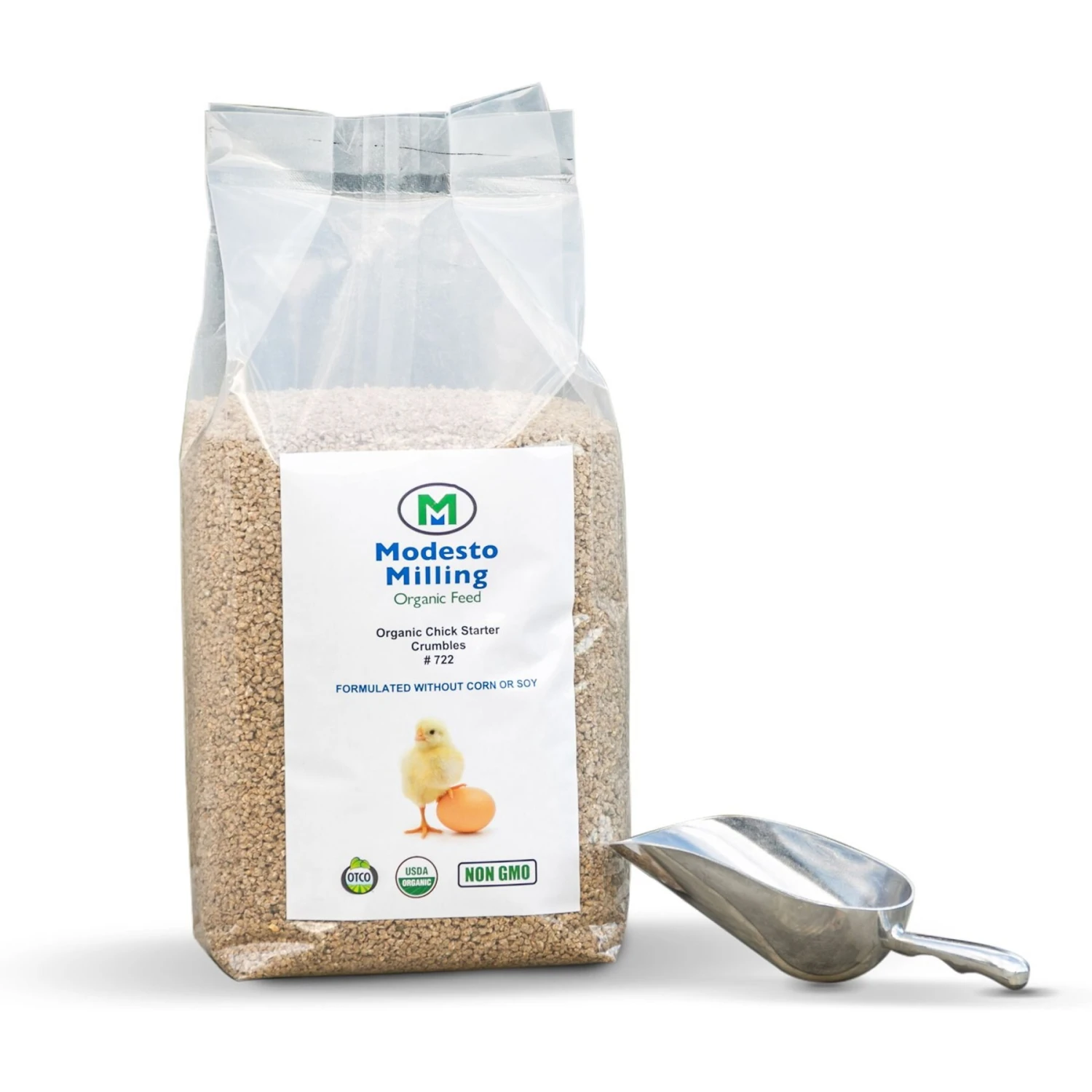 Modesto Milling Organic Non Soy & Non Corn Chick Starter-Grower 22% Protein Crumbles Chicken Food 1 Modesto Milling Organic Non Soy & Non Corn Chick Starter-Grower 22% Protein Crumbles Chicken Food