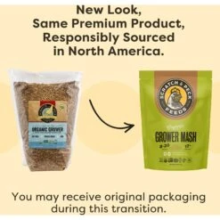 Scratch And Peck Feeds Organic 17% Protein Grower Mash Chicken Feed -Meadow Farm 804478 PT3. AC SS1800 V1682614335