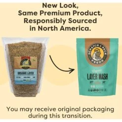 Scratch And Peck Feeds Organic 16% Protein Layer Mash Chicken Feed -Meadow Farm 804494 PT3. AC SS1800 V1682614587