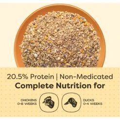 Scratch And Peck Feeds Organic Starter 20.5% Protein Mash Chick Feed -Meadow Farm 804510 PT4. AC SS1800 V1682614602