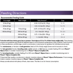 Mazuri Alpaca Care Pellets Alpaca Food 15 Mazuri Alpaca Care Pellets Alpaca Food -Meadow Farm 811886 PT8. AC SS1800 V1682345647