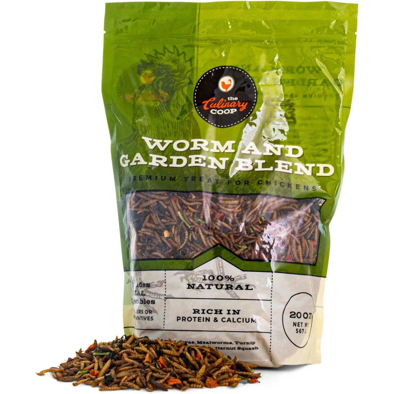 Culinary Coop Worm & Garden Blend Chicken Treats 1 Culinary Coop Worm & Garden Blend Chicken Treats