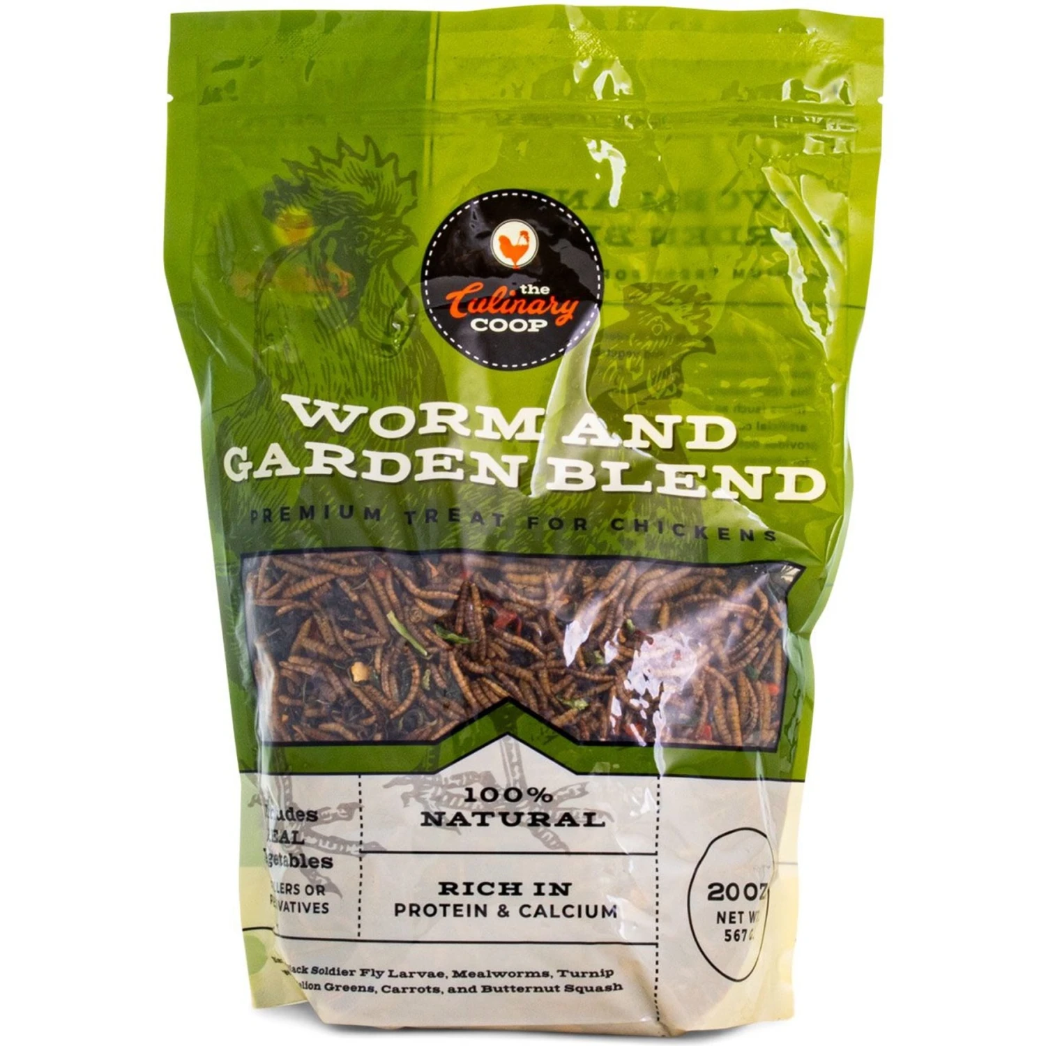 Culinary Coop Worm & Garden Blend Chicken Treats 2 Culinary Coop Worm & Garden Blend Chicken Treats - Image 2