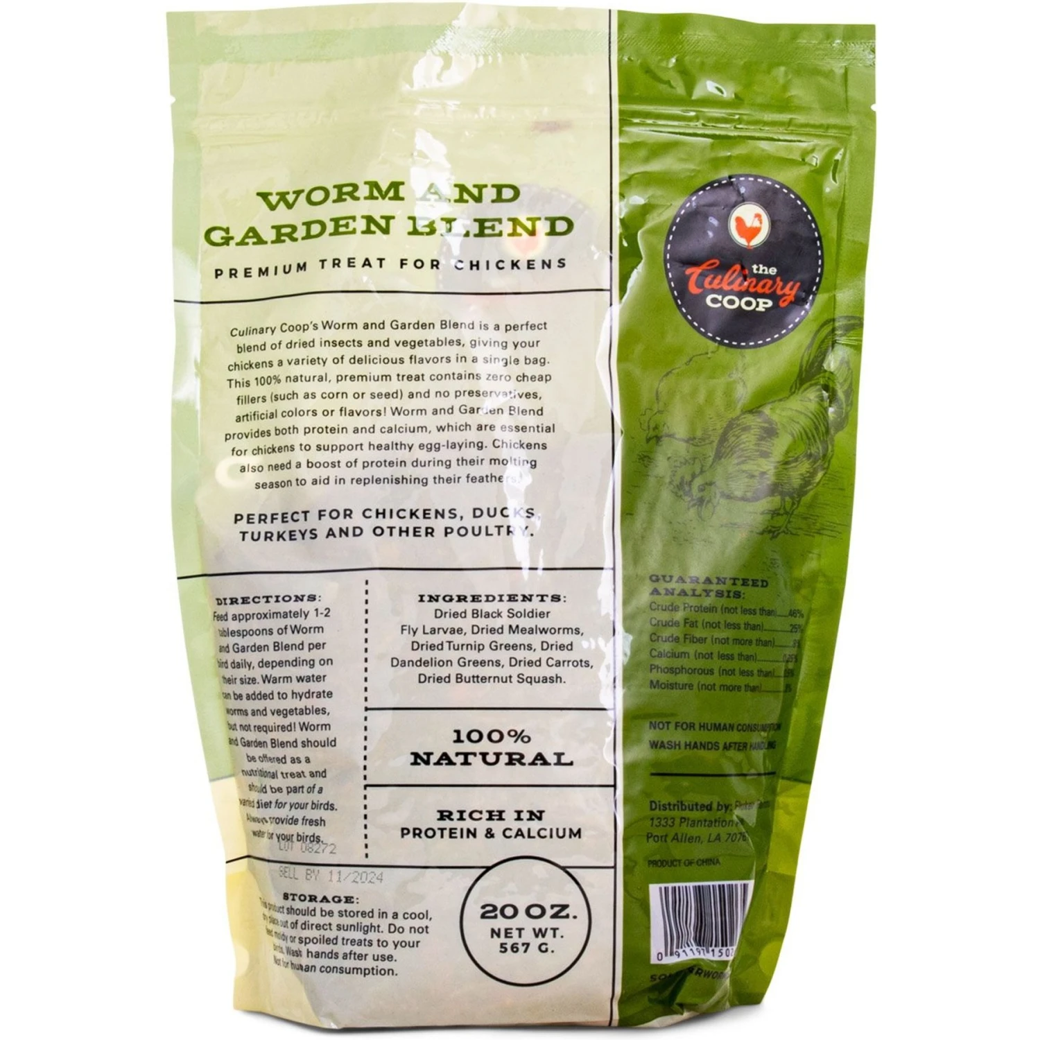 Culinary Coop Worm & Garden Blend Chicken Treats 3 Culinary Coop Worm & Garden Blend Chicken Treats - Image 3