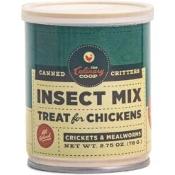 Culinary Coop Mealworms & Crickets Chicken Treats, 2.75-oz Can