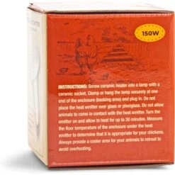 Culinary Coop Ceramic Chicken Heat Emitter, 150-watt -Meadow Farm 812502 PT2. AC SS1800 V1682436646