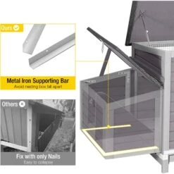 Aivituvin-AIR69 Wooden Chicken Coop -Meadow Farm 816646 PT2. AC SS1800 V1680891698