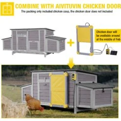 Aivituvin-AIR69 Wooden Chicken Coop -Meadow Farm 816646 PT5. AC SS1800 V1680890209