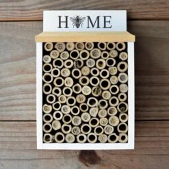 Natures Way Bird Products Farmhouse Bee Home, White -Meadow Farm 817910 PT4. AC SS1800 V1681739726