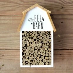 Natures Way Bird Products Farmhouse Bee Barn, White -Meadow Farm 817926 PT4. AC SS1800 V1681739719