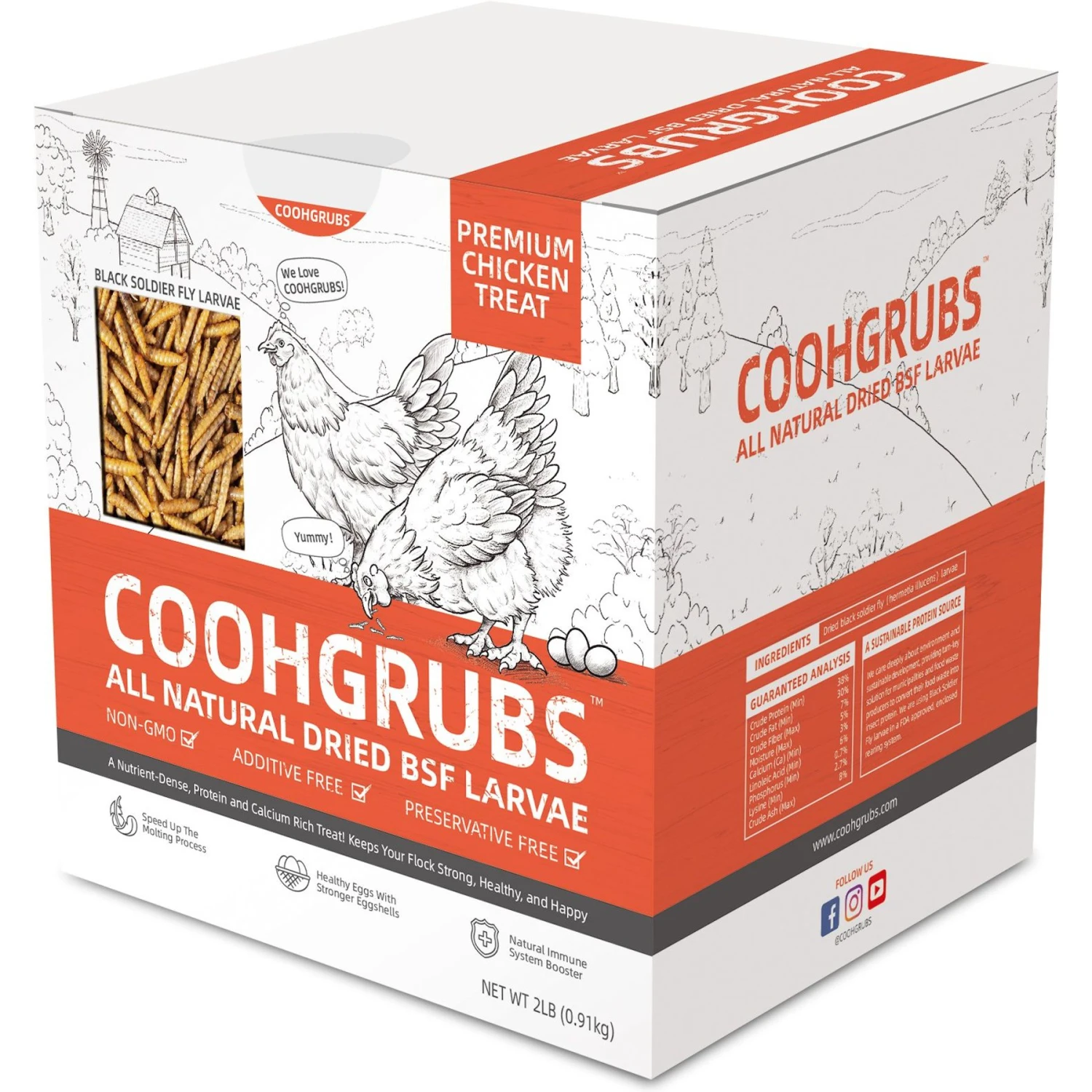COOHGRUBS Dried Black Soldier Fly Larvae Bird Treat 1 COOHGRUBS Dried Black Soldier Fly Larvae Bird Treat