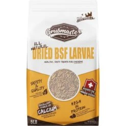 GRUBMASTER Dried Black Soldier Fly Larvae Bird Treat