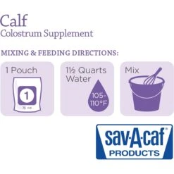 Sav-A-Caf Colostrum Cattle Supplement, 16-oz Bag -Meadow Farm 851566 PT5. AC SS1800 V1684524920