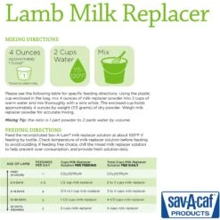 Sav-A-Caf Lamb Milk Replacer Cattle Supplement -Meadow Farm 851630 PT6. AC SS1800 V1684525948
