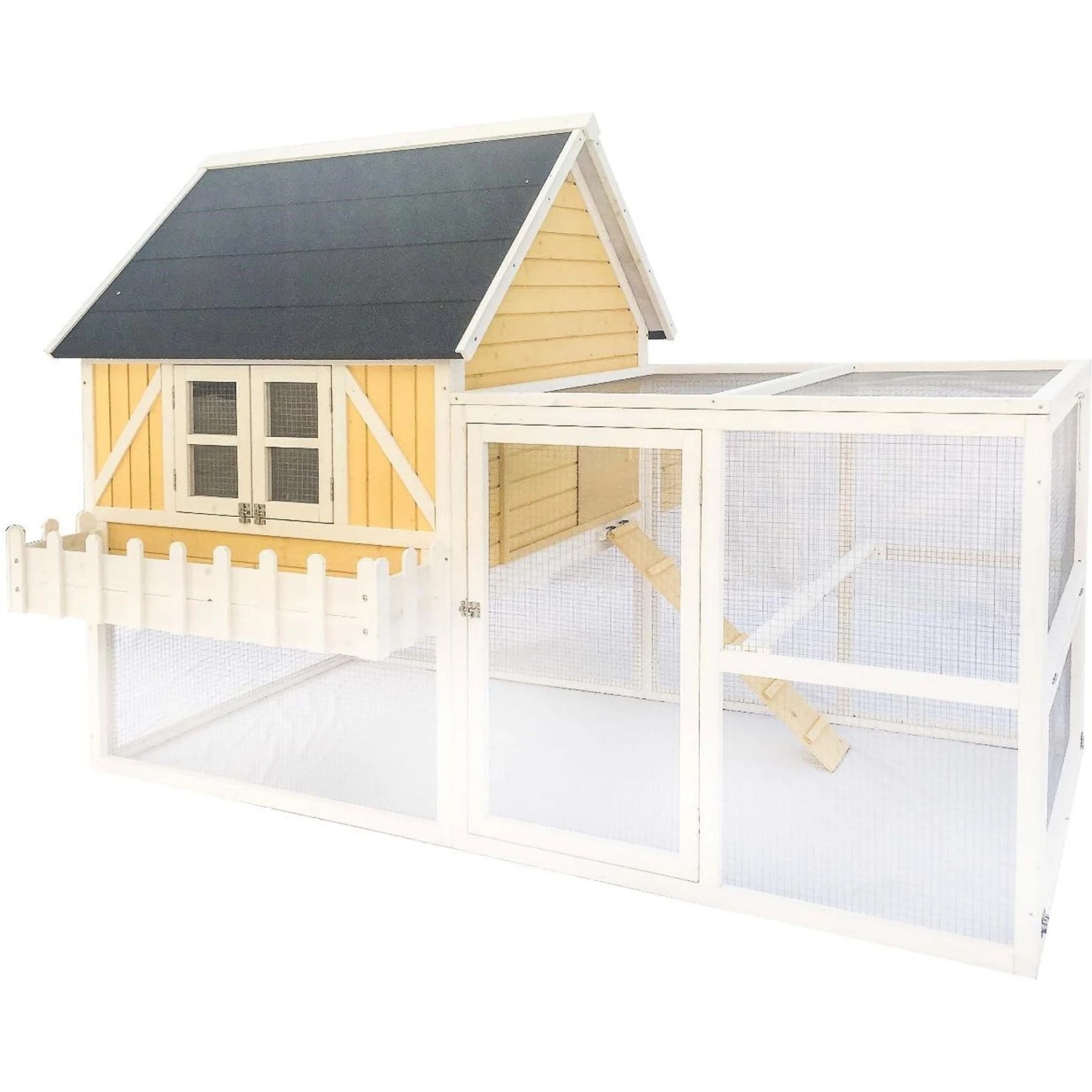 Zylina Yellow Cottage Chicken Coop 1 Zylina Yellow Cottage Chicken Coop