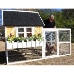 Zylina Yellow Cottage Chicken Coop 14 Zylina Yellow Cottage Chicken Coop -Meadow Farm 854918 PT5. AC SS1800 V1686249555