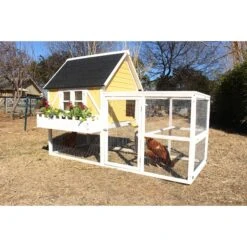 Zylina Yellow Cottage Chicken Coop 17 Zylina Yellow Cottage Chicken Coop -Meadow Farm 854918 PT8. AC SS1800 V1686248899