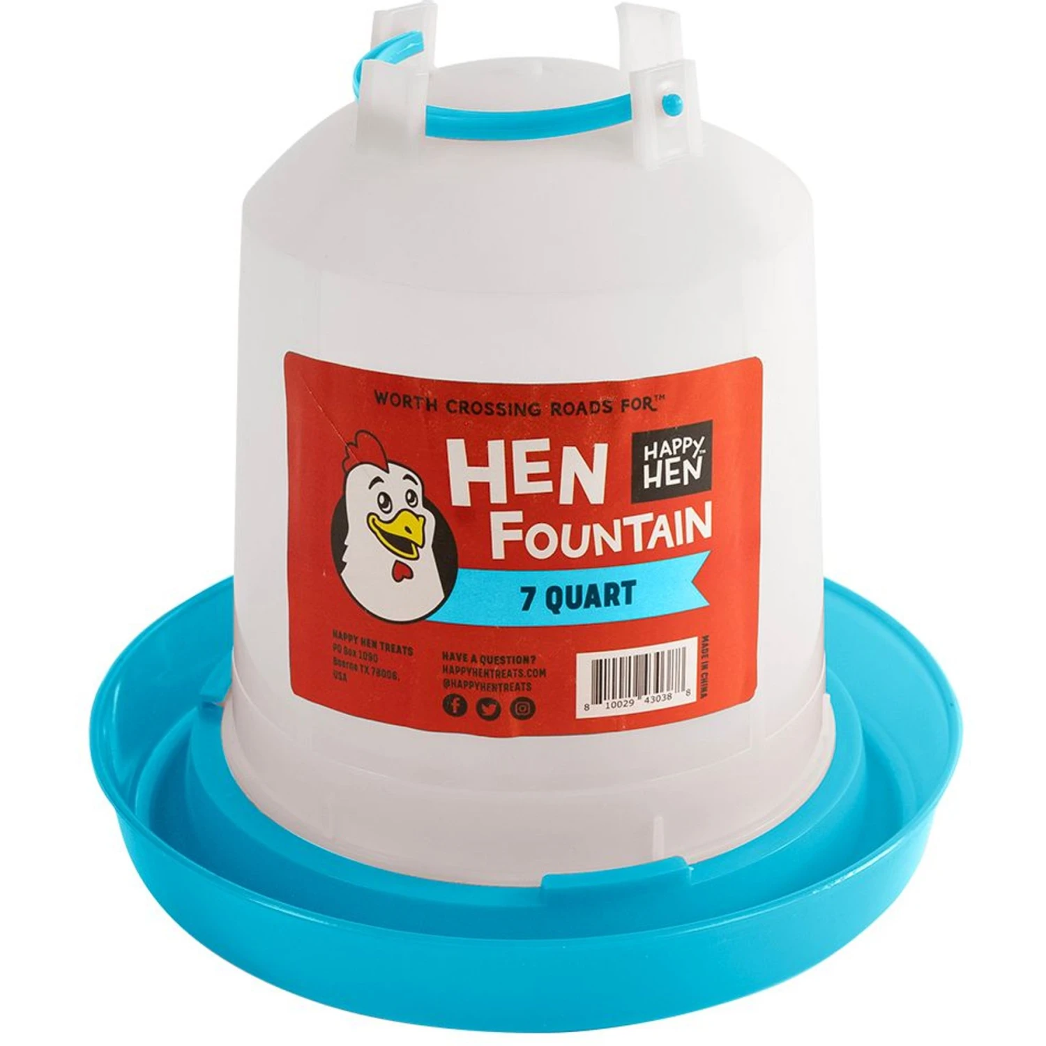 Happy Hen Treats Hen Fountain Poultry Feeder, 7-qt Bag 1 Happy Hen Treats Hen Fountain Poultry Feeder, 7-qt Bag
