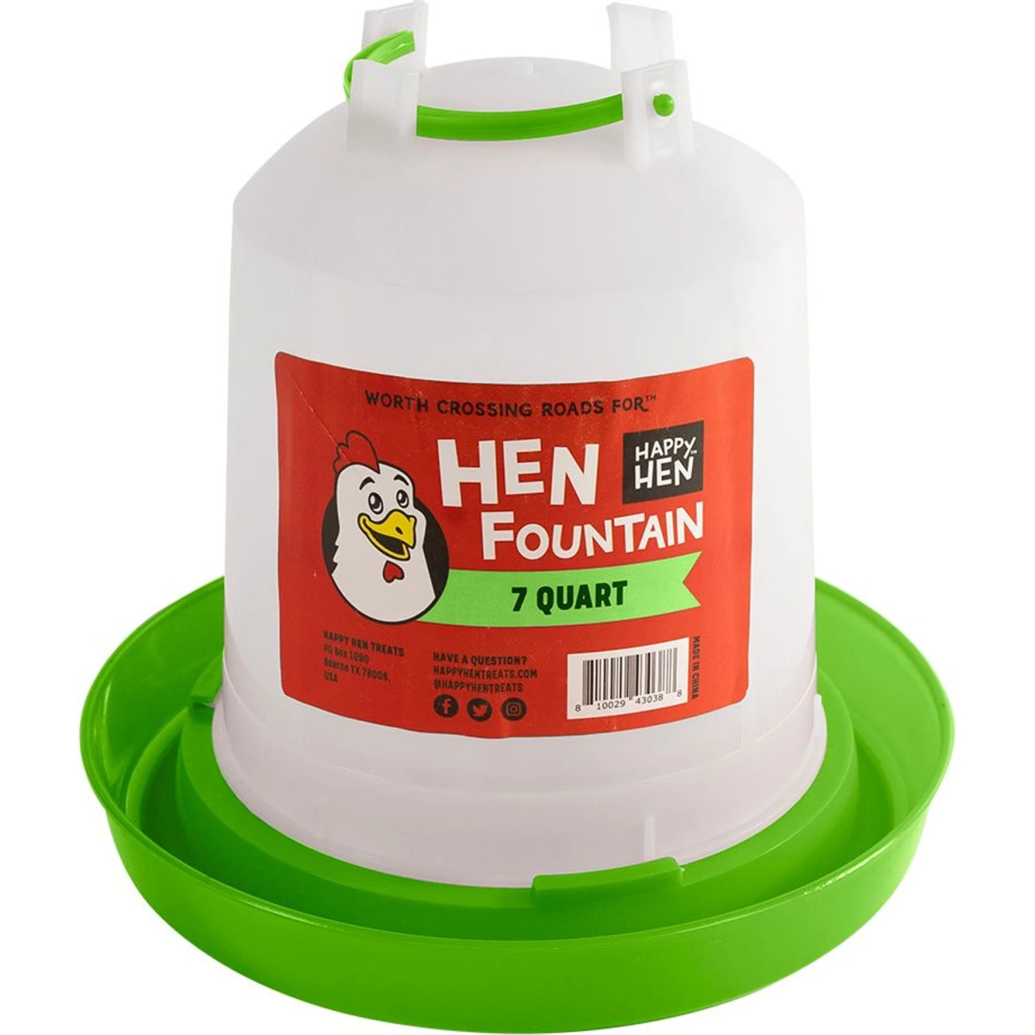 Happy Hen Treats Hen Fountain Poultry Feeder, 7-qt Bag 2 Happy Hen Treats Hen Fountain Poultry Feeder, 7-qt Bag - Image 2