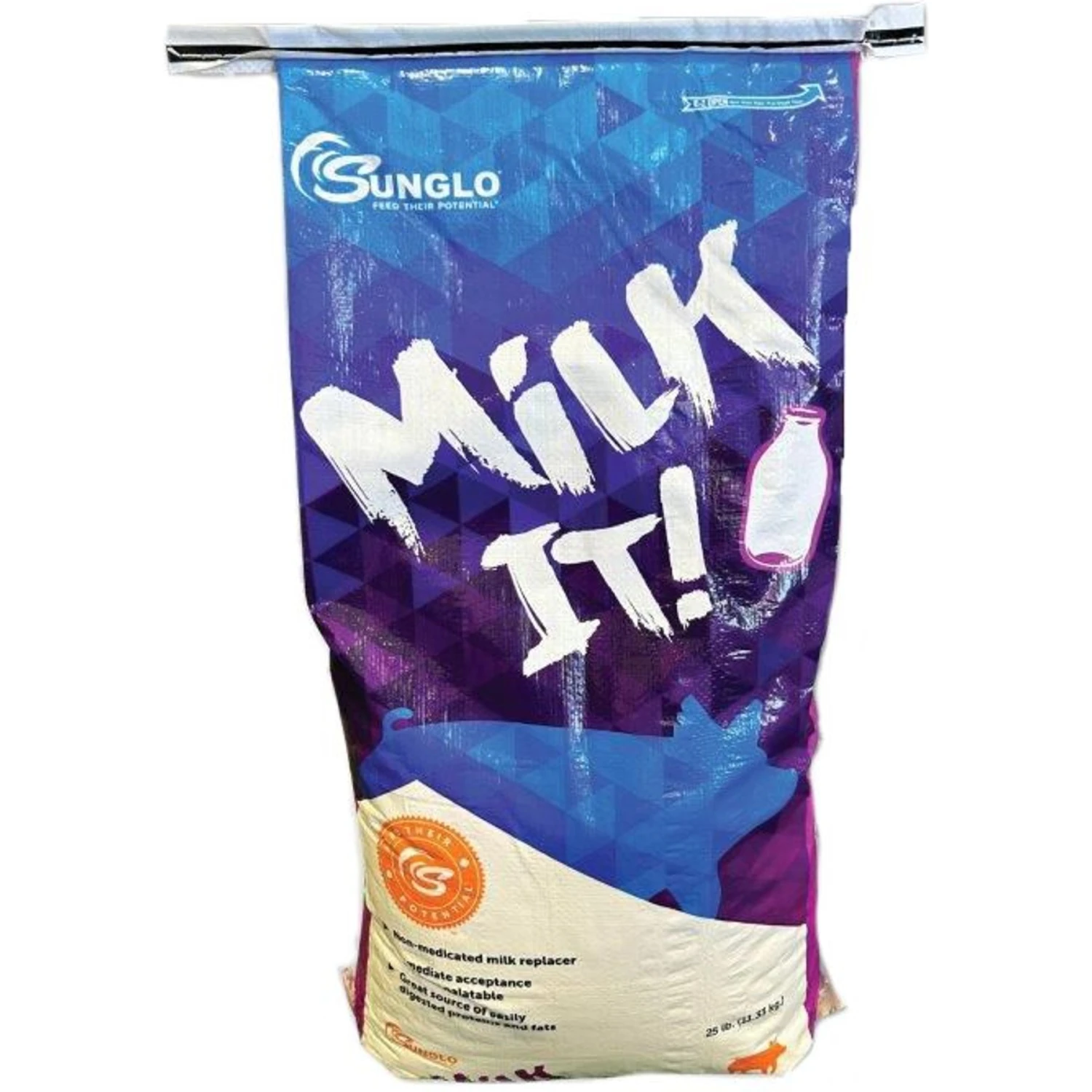 Sunglo Milk It! Non-Medicated Milk Replacer Show Pig Supplement, 25-lb Bag 1 Sunglo Milk It! Non-Medicated Milk Replacer Show Pig Supplement, 25-lb Bag