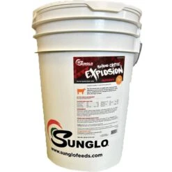 Sunglo Show Cattle Explosion Show Animal Cattle Supplement, 30-lb Bucket