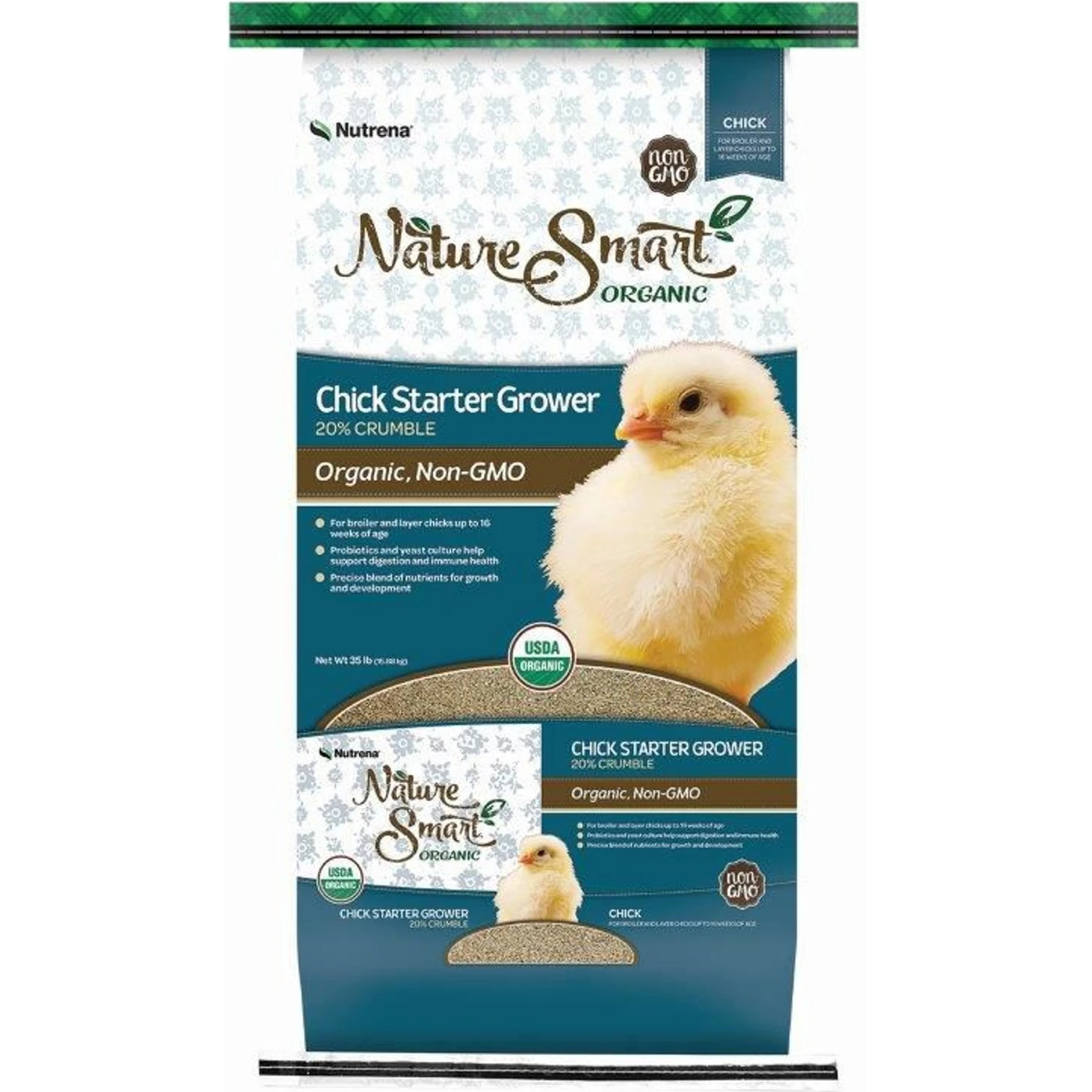Nutrena Nature Smart Organic Chick Starter Grower 20% Protein Crumble Chicken Feed 1 Nutrena Nature Smart Organic Chick Starter Grower 20% Protein Crumble Chicken Feed