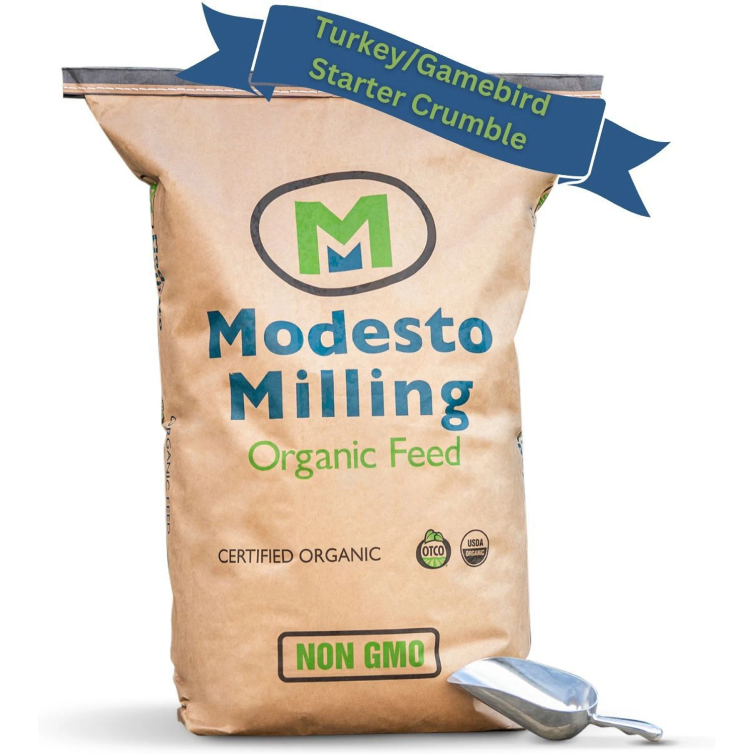 Modesto Milling Organic Turkey & Gamebird Chick Starter Crumbles Poultry Feed 1 Modesto Milling Organic Turkey & Gamebird Chick Starter Crumbles Poultry Feed
