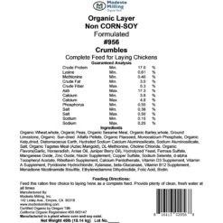 Modesto Milling Organic 18% Protein Whole Grain Layer Chicken Feed -Meadow Farm 913942 PT3. AC SS1800 V1689800422