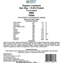Modesto Milling Organic Soy-Free, 13.5% High Protein Livestock Feed -Meadow Farm 913982 PT3. AC SS1800 V1689794611
