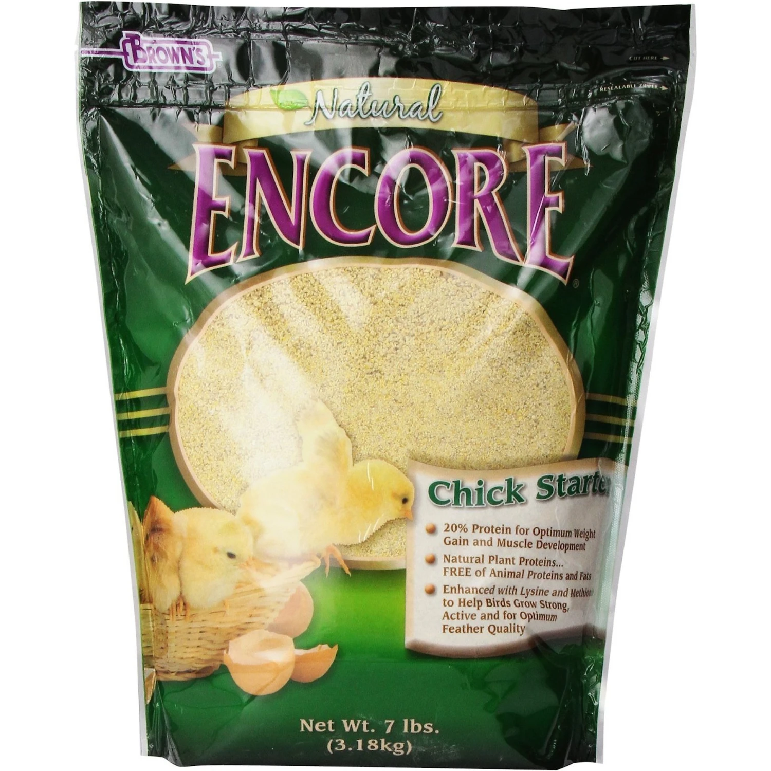 Brown's Encore Natural Chick Starter Baby Chicken Feed 1 Brown's Encore Natural Chick Starter Baby Chicken Feed