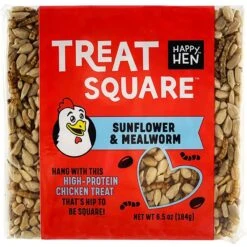 Happy Hen Treats Mealworm & Sunflower Chicken Treat Square