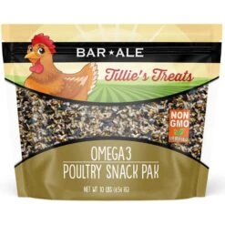 Bar ALE Tillie's Treats Non-GMO Omega3 Poultry Snack Pak Chicken Treats