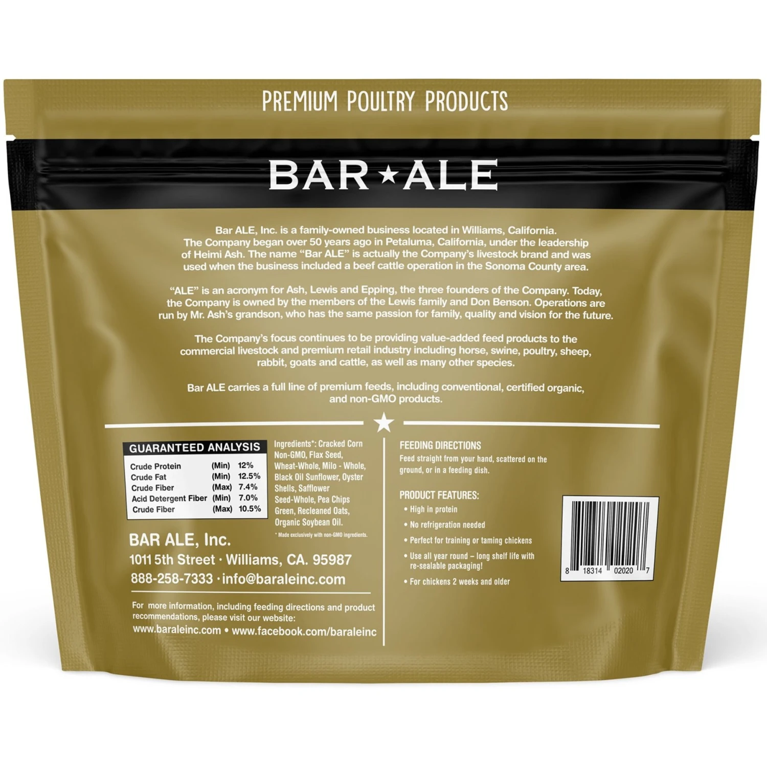 Bar ALE Tillie's Treats Non-GMO Omega3 Poultry Snack Pak Chicken Treats 2 Bar ALE Tillie's Treats Non-GMO Omega3 Poultry Snack Pak Chicken Treats - Image 2