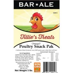Bar ALE Tillie's Treats Non-GMO Omega3 Poultry Snack Pak Chicken Treats 7 Bar ALE Tillie's Treats Non-GMO Omega3 Poultry Snack Pak Chicken Treats -Meadow Farm 952030 PT3. AC SS1800 V1703620037