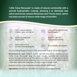 Little Savers Little Coop Recouper Chicken Coop Deodorizer, Fresh Scent Rosemary Thyme, 2-oz Bag -Meadow Farm 968198 PT5. AC SS1800 V1696952307