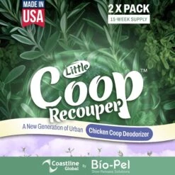 Little Savers Little Coop Recouper Chicken Coop Deodorizer, Fresh Scent Rosemary Thyme, 2-oz Bag -Meadow Farm 968198 PT6. AC SS1800 V1696952309