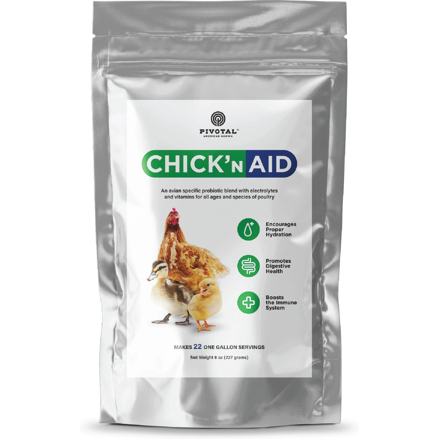 Chick'N Aid Probiotic Blend With Electrolytes Poultry Supplement, 8-oz Bag 1 Chick'N Aid Probiotic Blend With Electrolytes Poultry Supplement, 8-oz Bag
