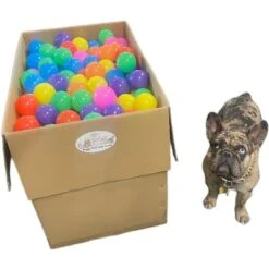 Piggy Poo And Crew 3.15-in Crush Proof Ball Pit 500 Jumbo Balls, Assorted Colors