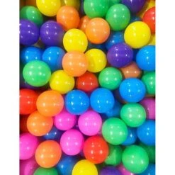 Piggy Poo And Crew 3.15-in Crush Proof Ball Pit 500 Jumbo Balls, Assorted Colors -Meadow Farm 979814 PT2. AC SS1800 V1699635851