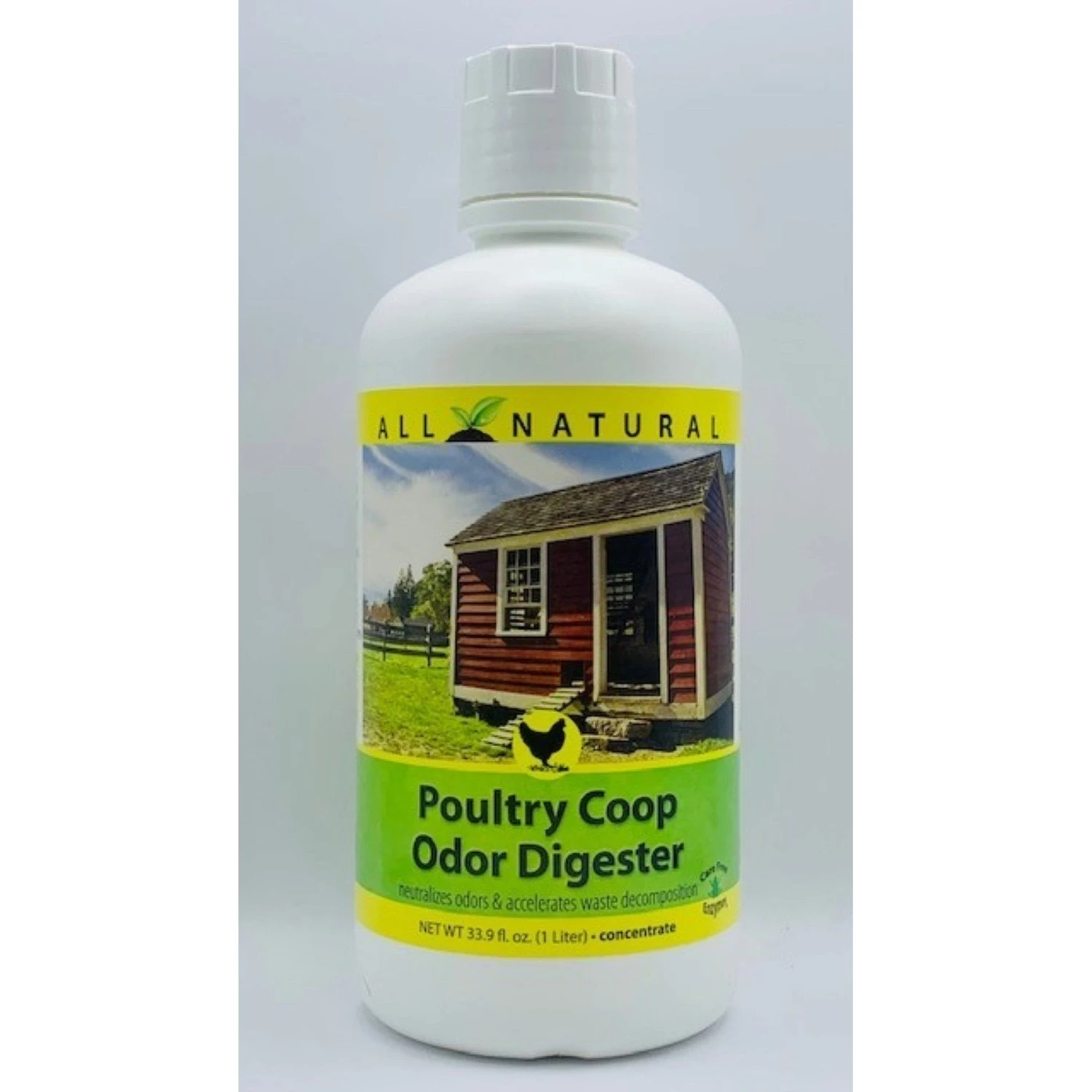 Carefree Enzymes Poultry Coop Odor Digester, 1-L Bottle 1 Carefree Enzymes Poultry Coop Odor Digester, 1-L Bottle