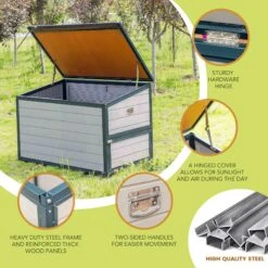 Win World Free-Range Chicken Coop, 2 To 4 Chicken Capacity -Meadow Farm 992382 PT3. AC SS1800 V1700599376