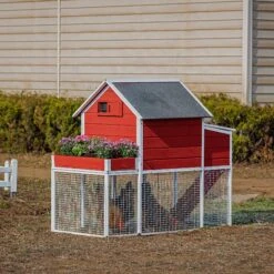 Win World Blooming Chicken Coop, 3 To 4 Chicken Capacity -Meadow Farm 992398 PT6. AC SS1800 V1700599382
